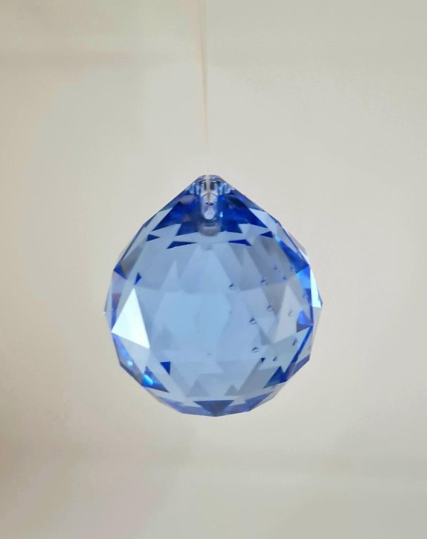 20mm Regenbogenkristall blau