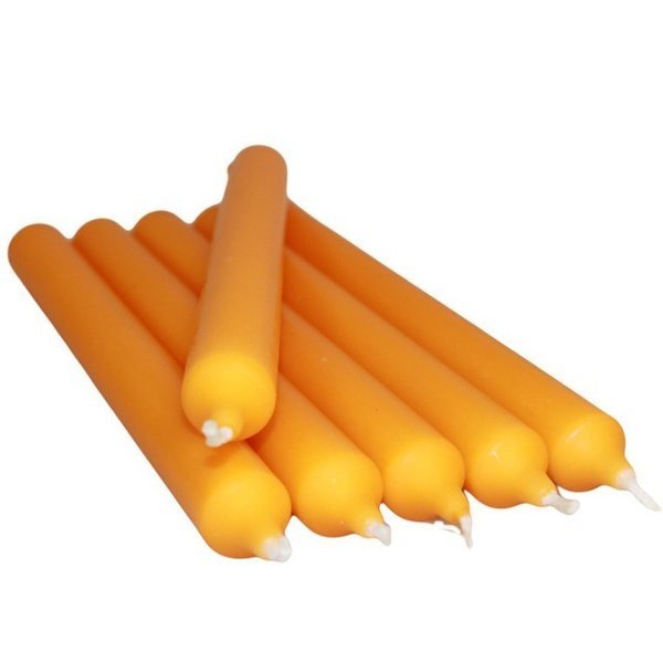 5x Orangene Kerzen