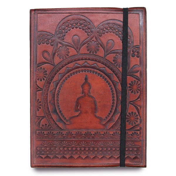 Kleines Notizbuch mit Riemen - Tibetisches Mandala