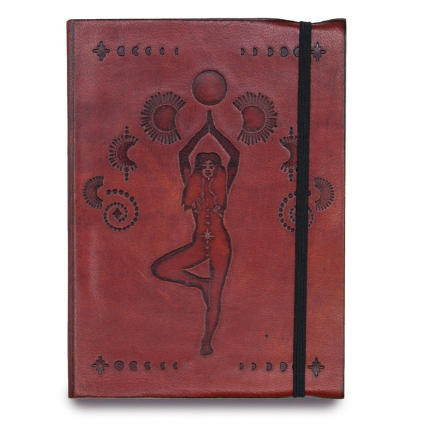 Medium Notebook mit Riemen - Kosmische Göttin