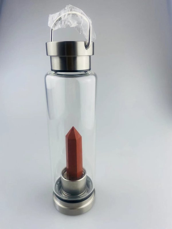 Kristallflasche - Belebender roter Jaspis